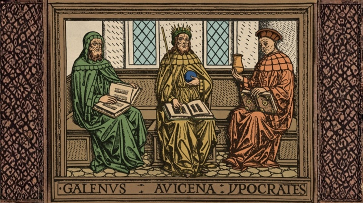 İbn-i Sina Haftası - Galenus, Avicenna ve Hipokrat tasviri