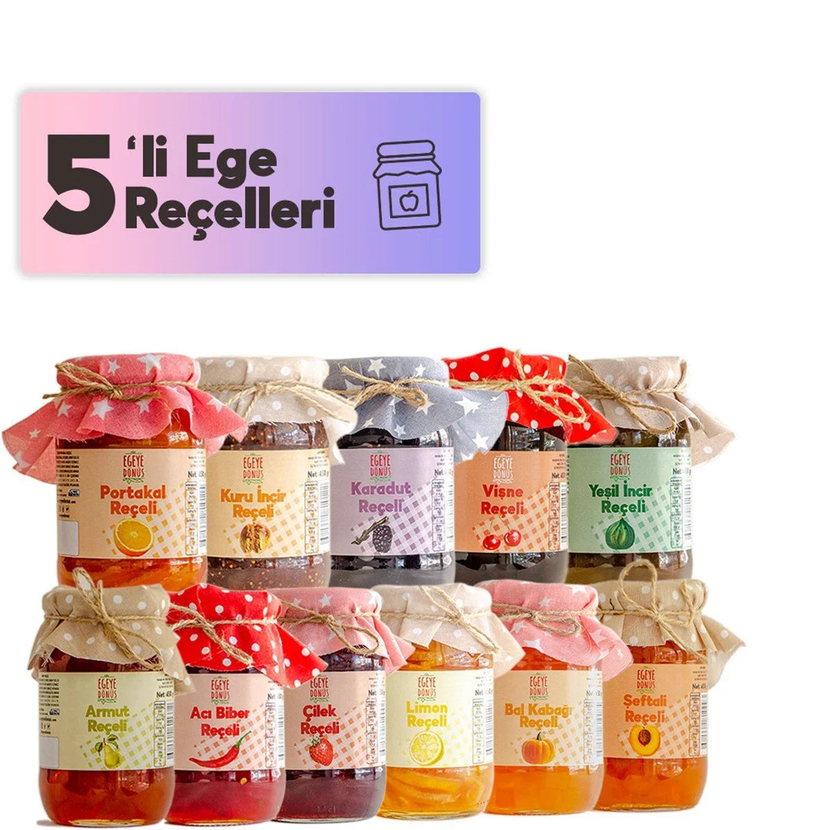 5'Li Ege Reçelleri Seti