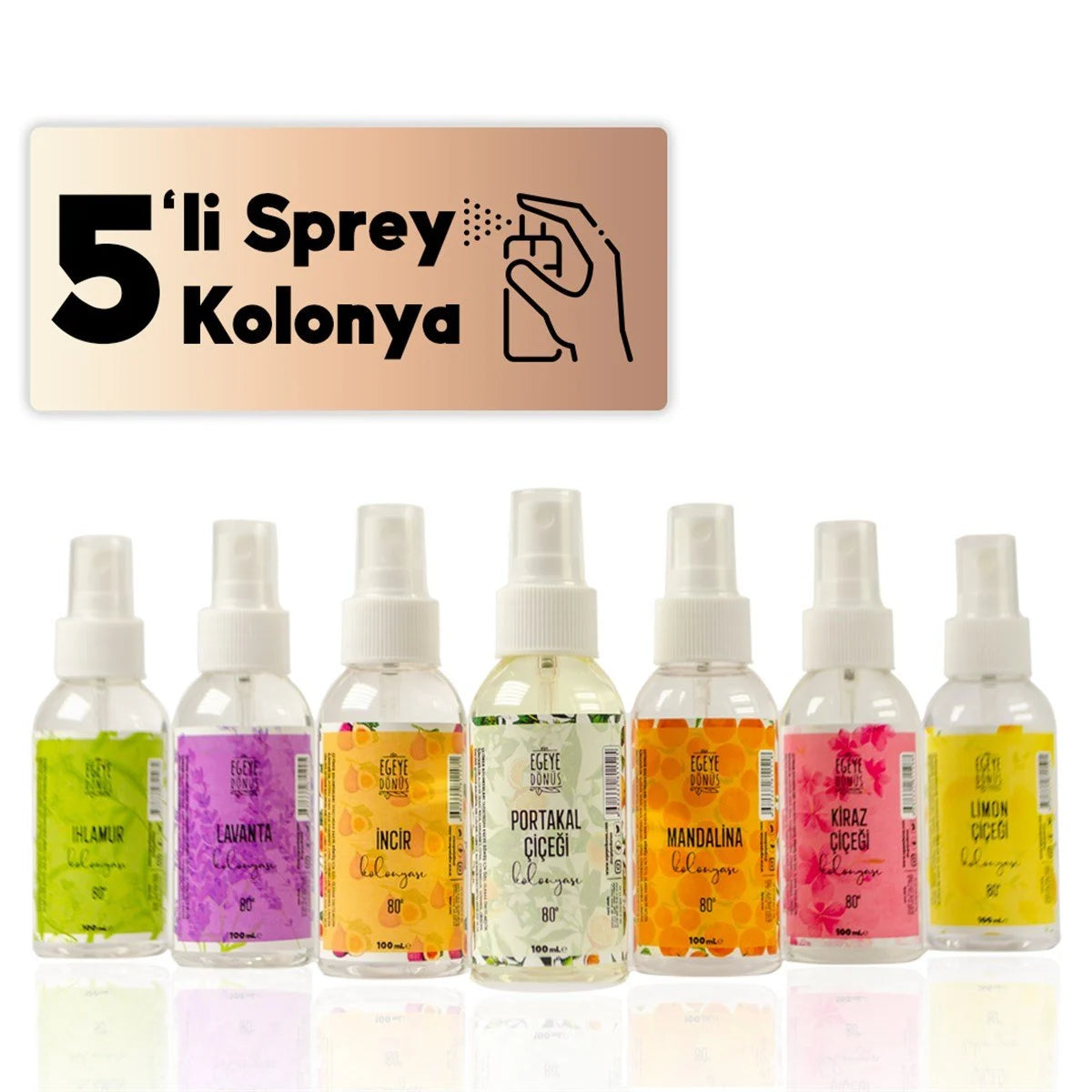5'li Sprey Kolonya Paketi