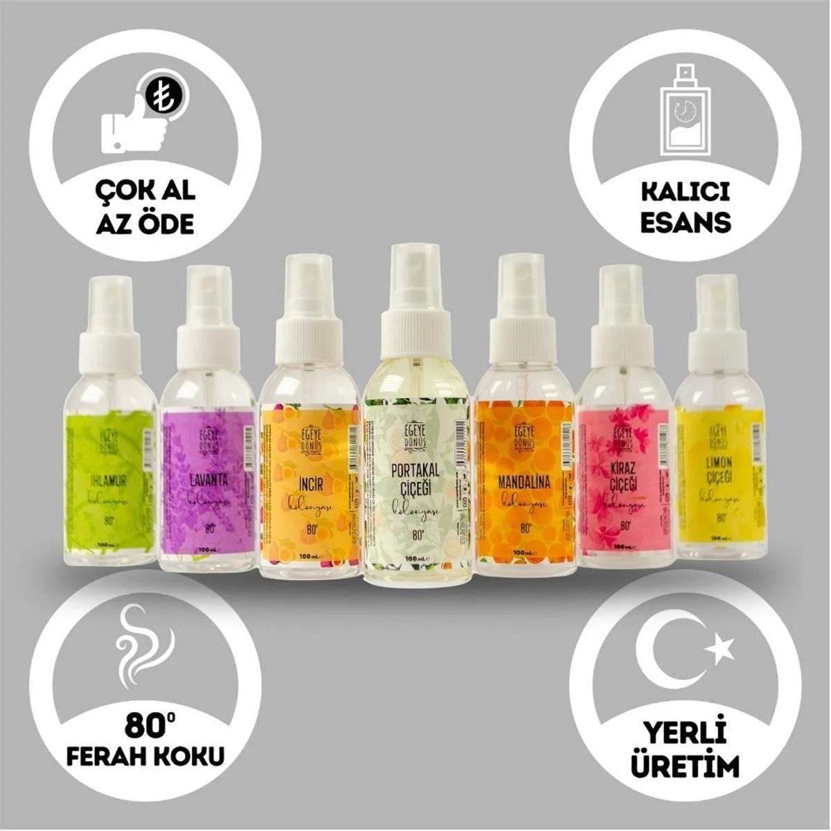 5'li Sprey Kolonya Paketi