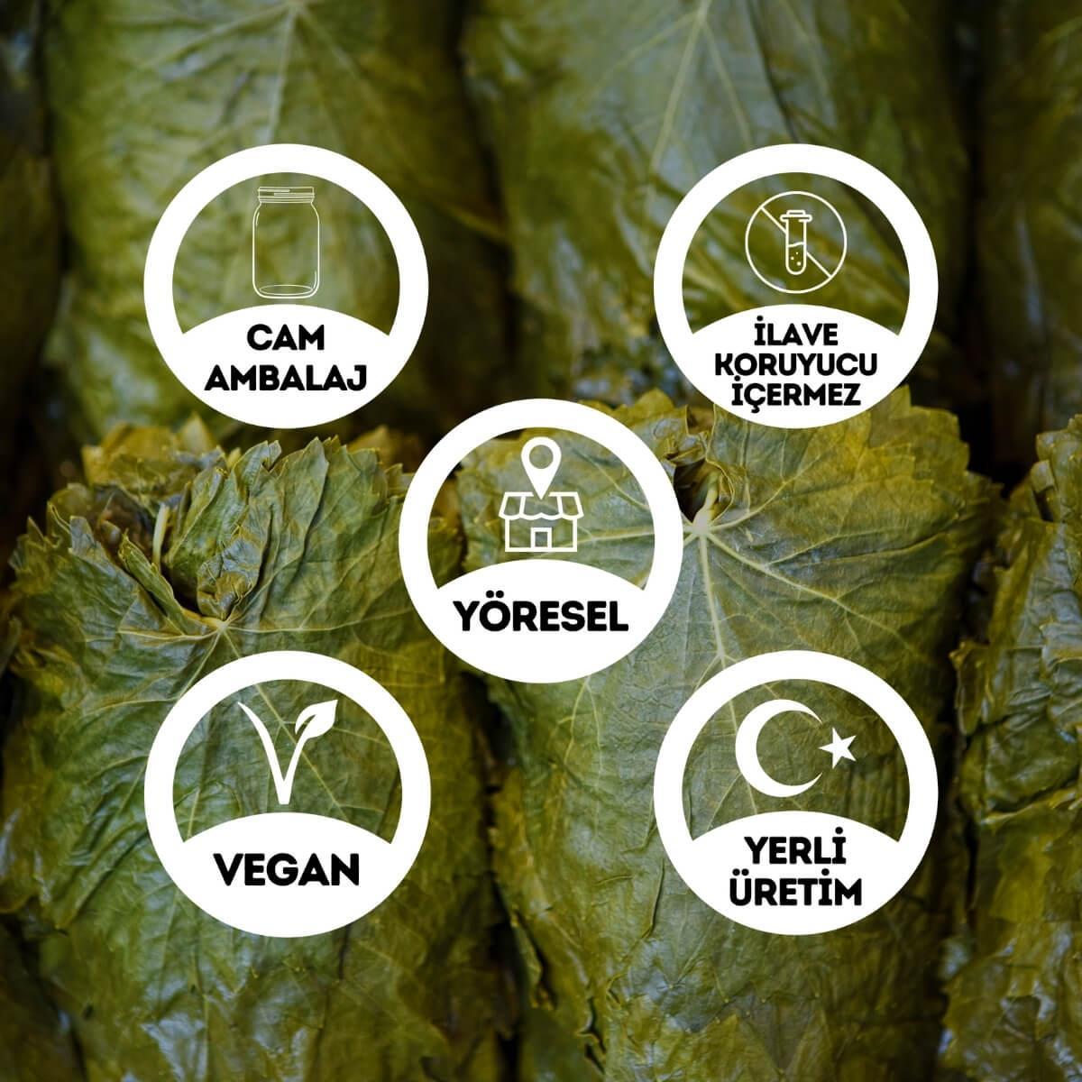 Asma Yaprağı - Kuru Basım 3'lü Set