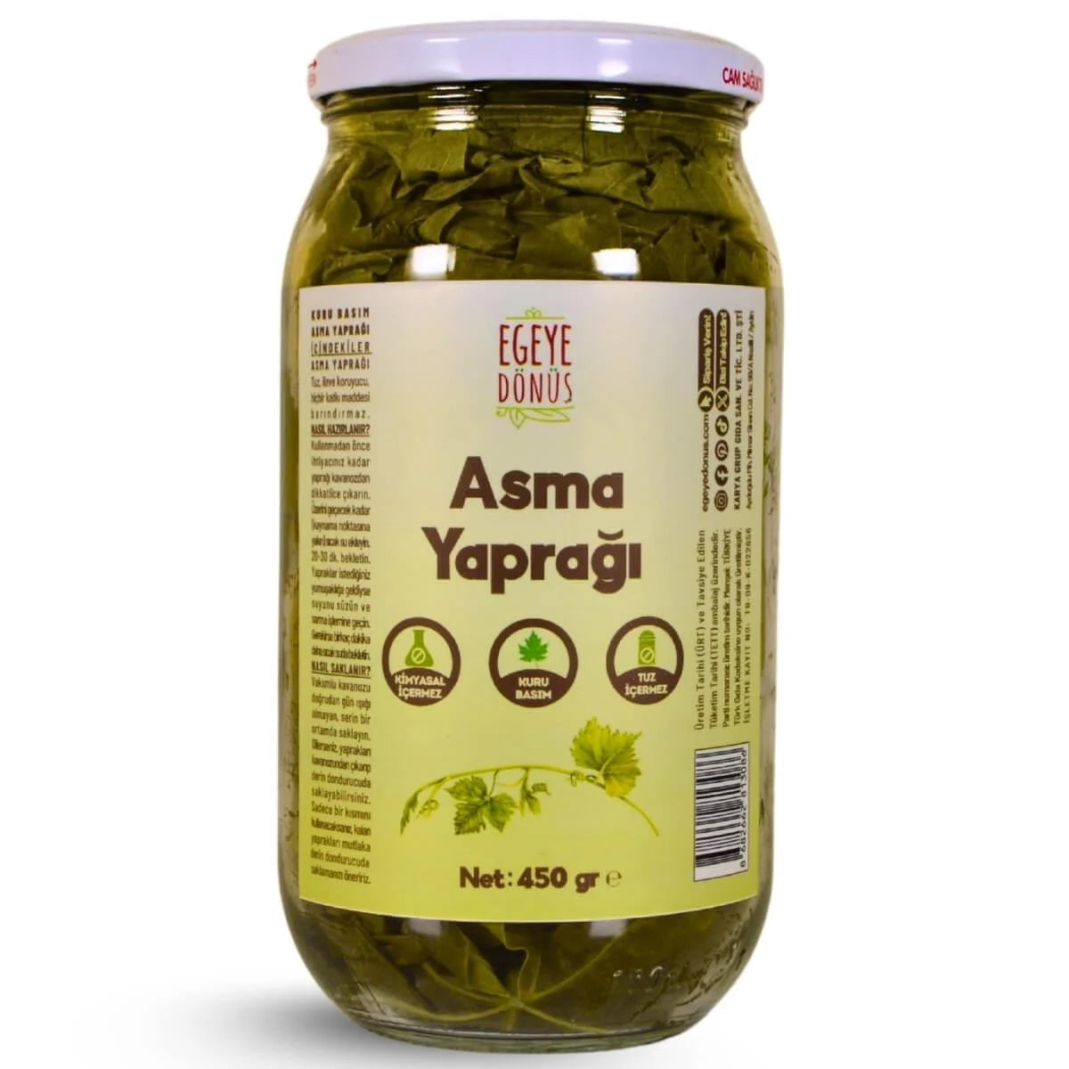 Asma Yaprağı - Kuru Basım