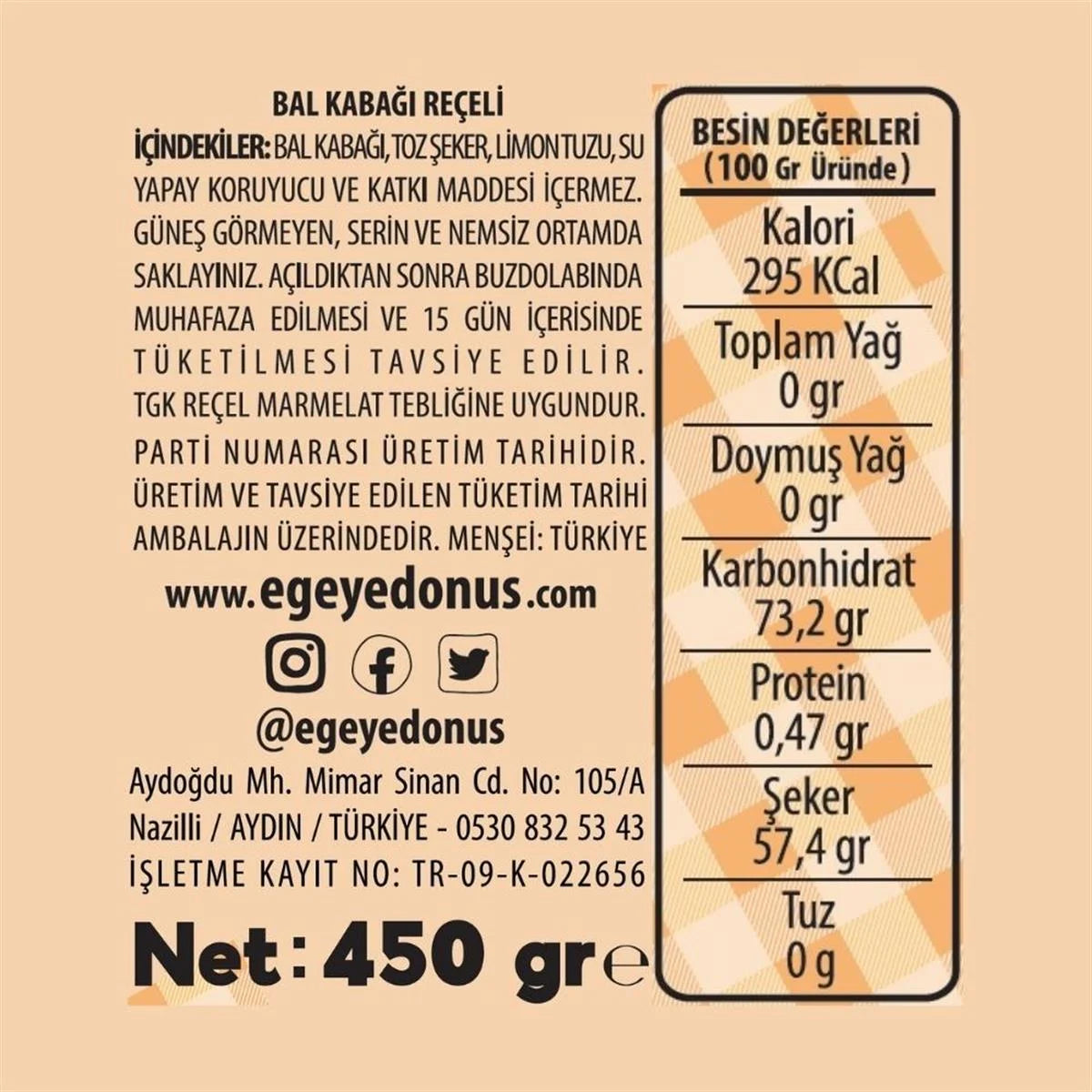 Bal Kabağı Reçeli
