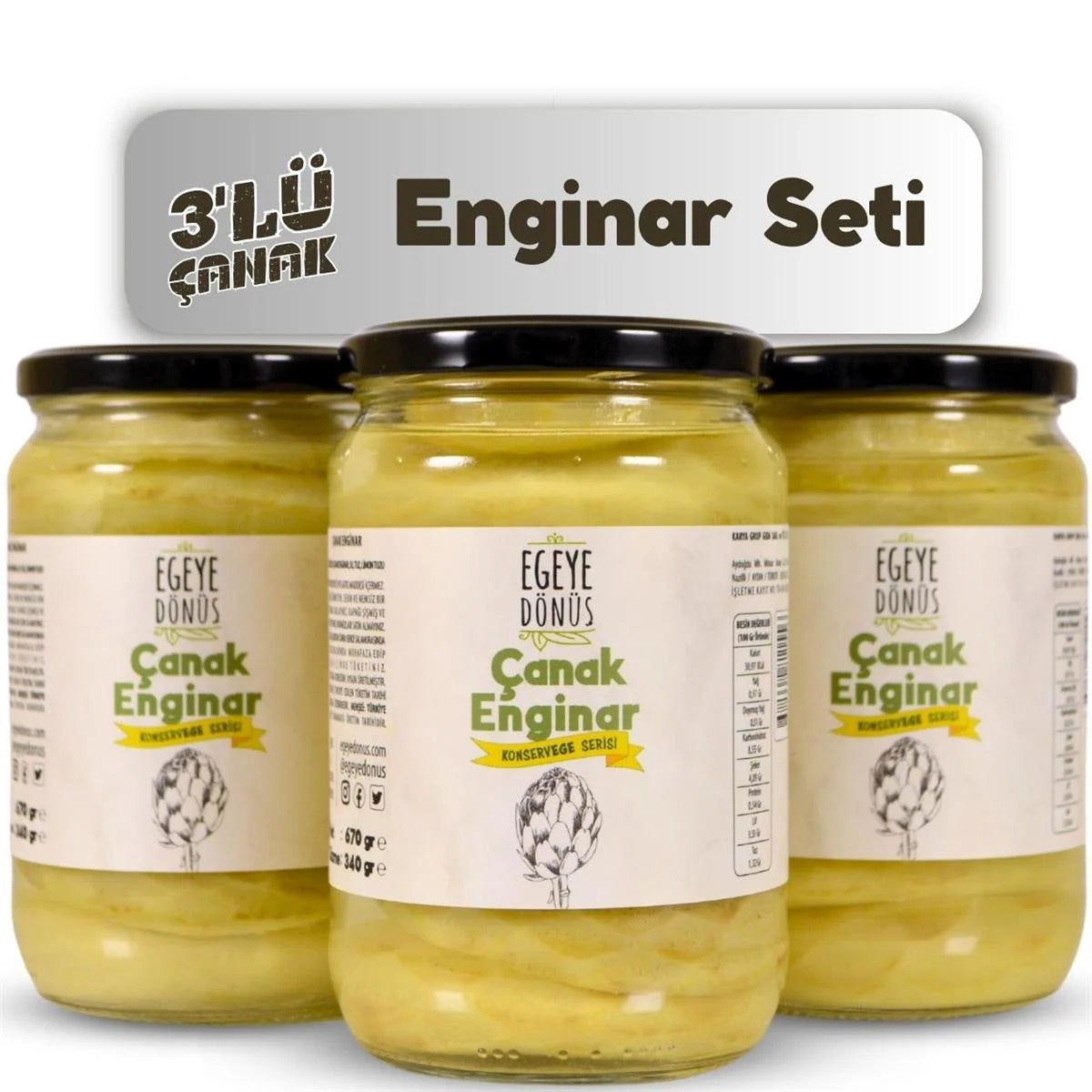 Çanak Enginar 3'lü