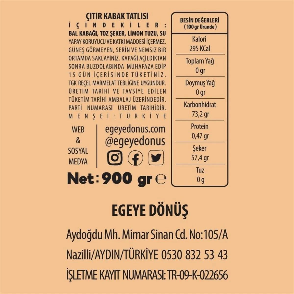 Çıtır Kabak Tatlısı