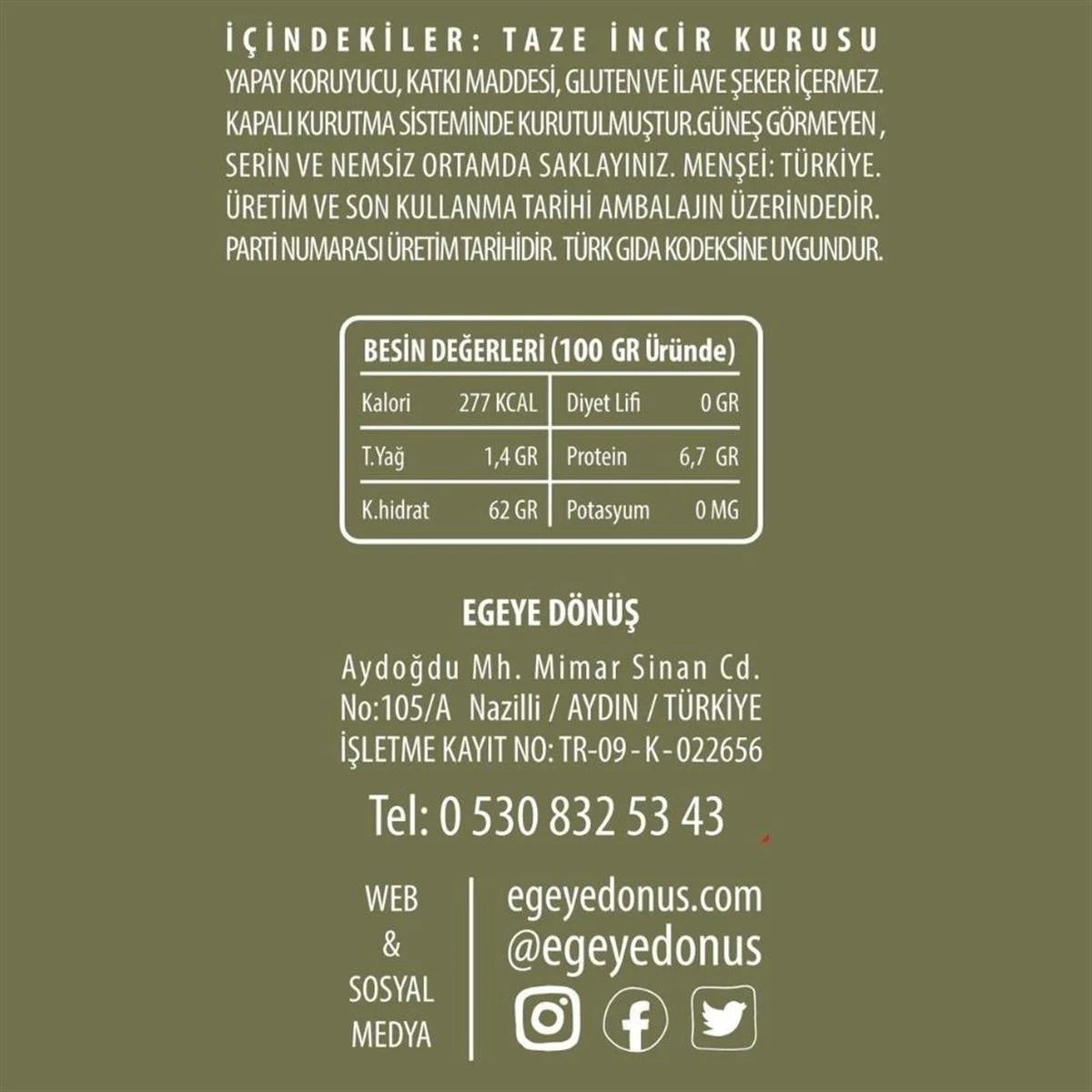 Dilim Taze İncir - İncir Cipsi