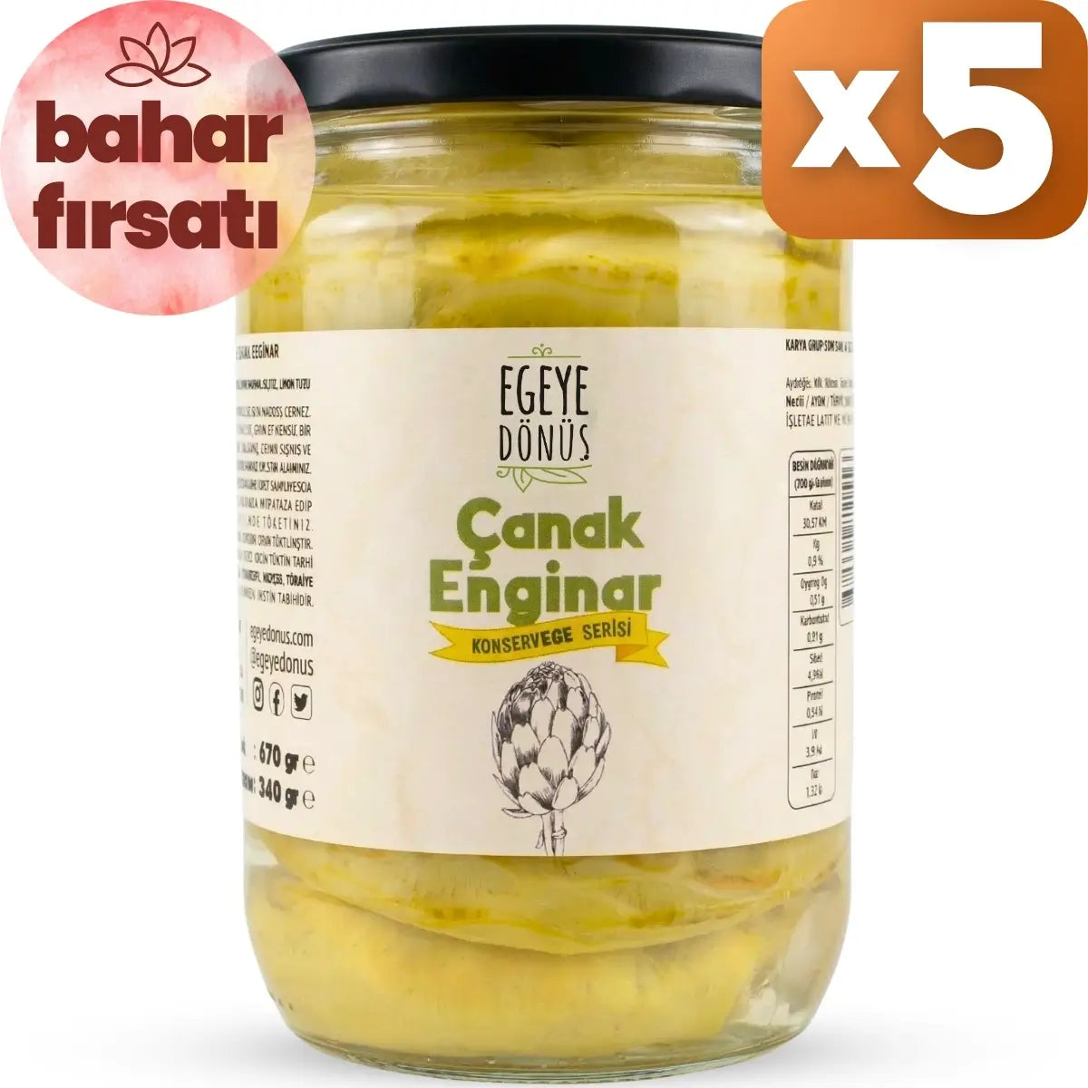 Çanak Enginar 5'li