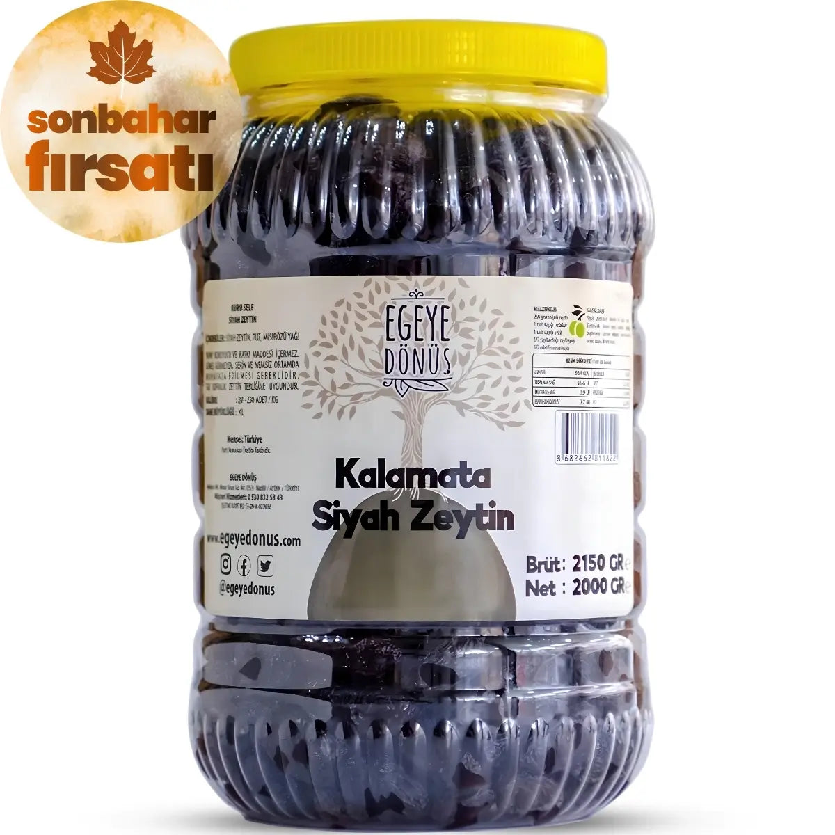 Kalamata Kuru Sele Zeytin (2 Kg.)