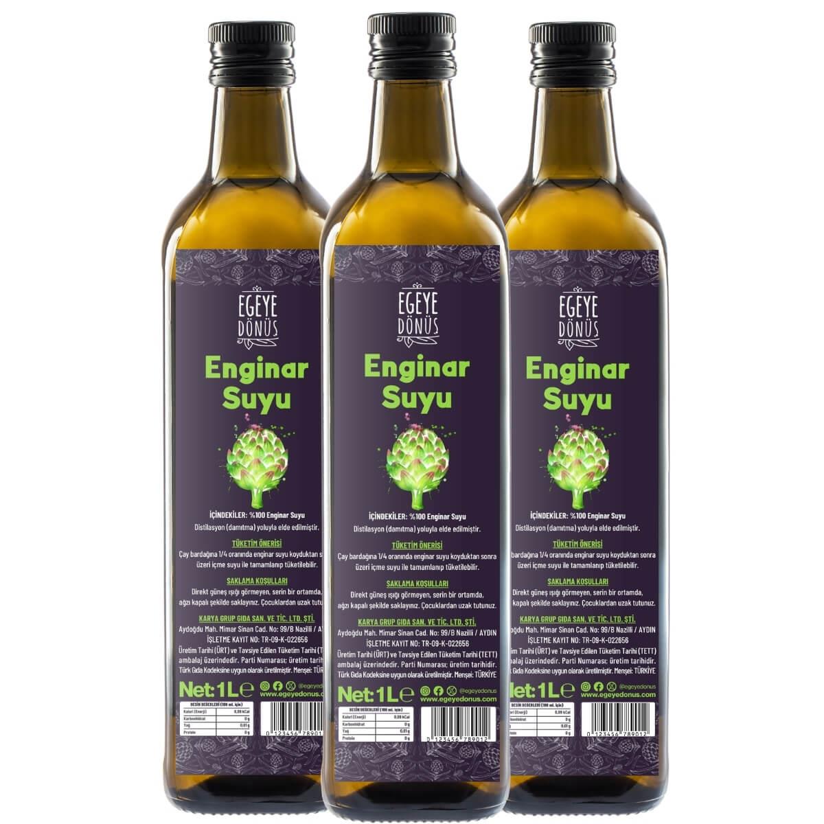 Enginar Suyu 3'lü Set