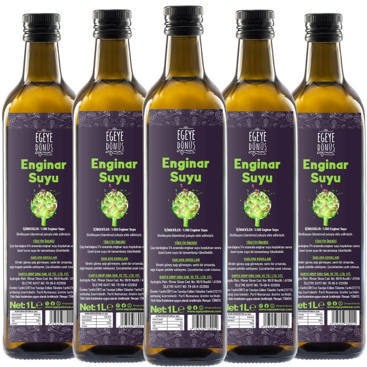 Enginar Suyu 5'li Set