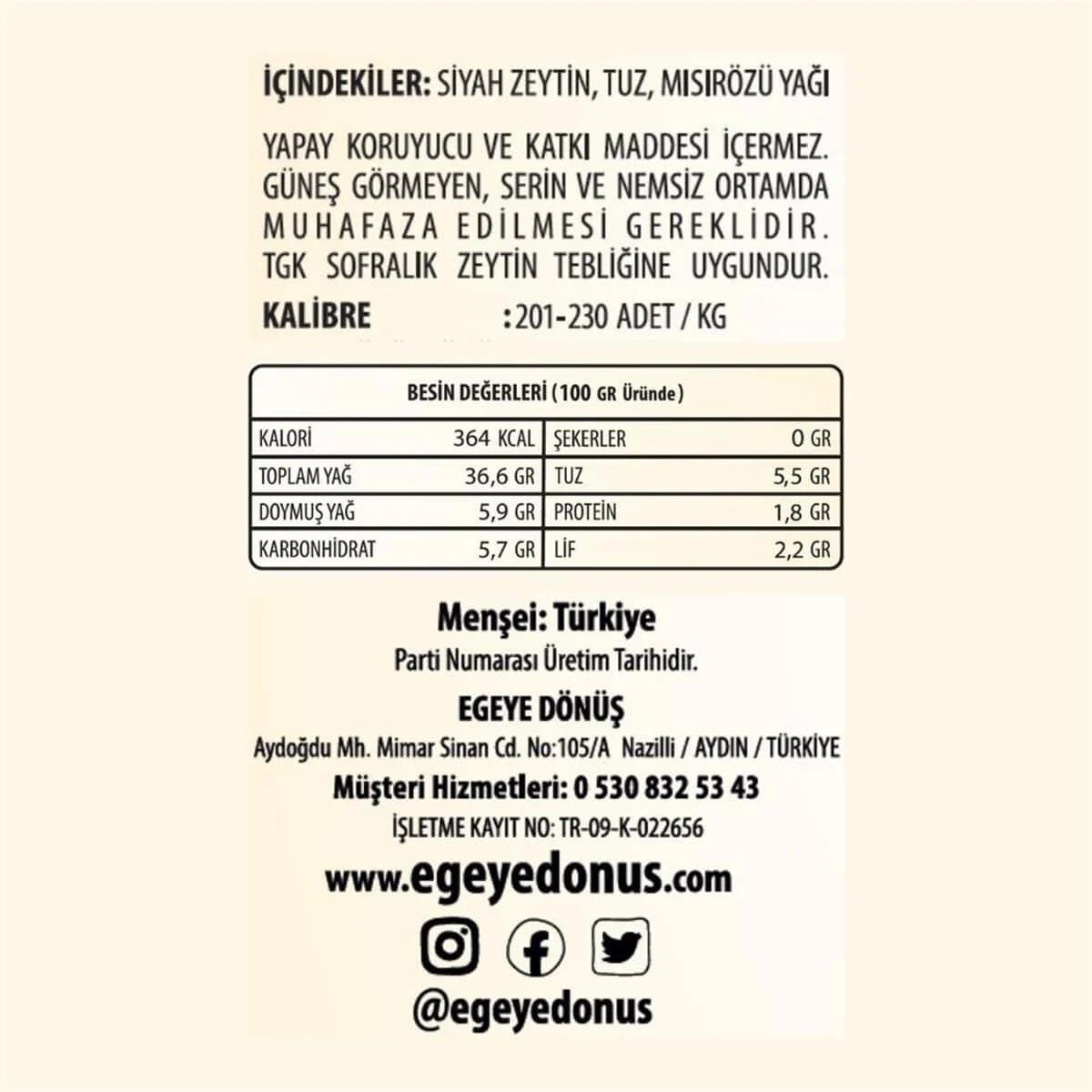 Kalamata Kuru Sele Zeytin (4 Kg.)