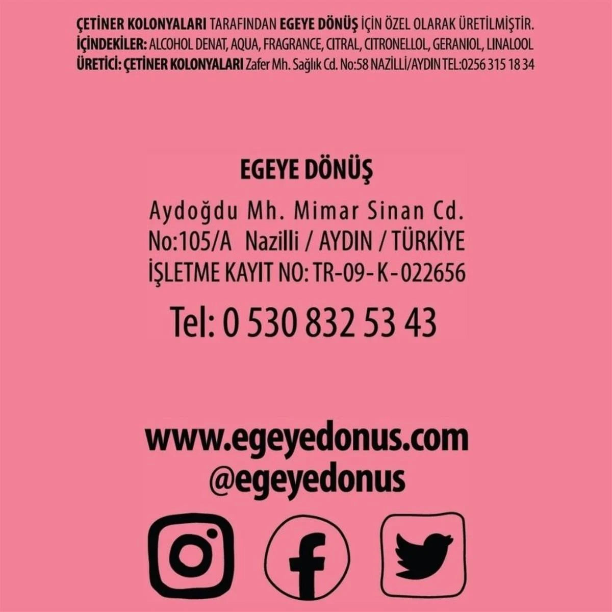 Kiraz Çiçeği Kolonyası