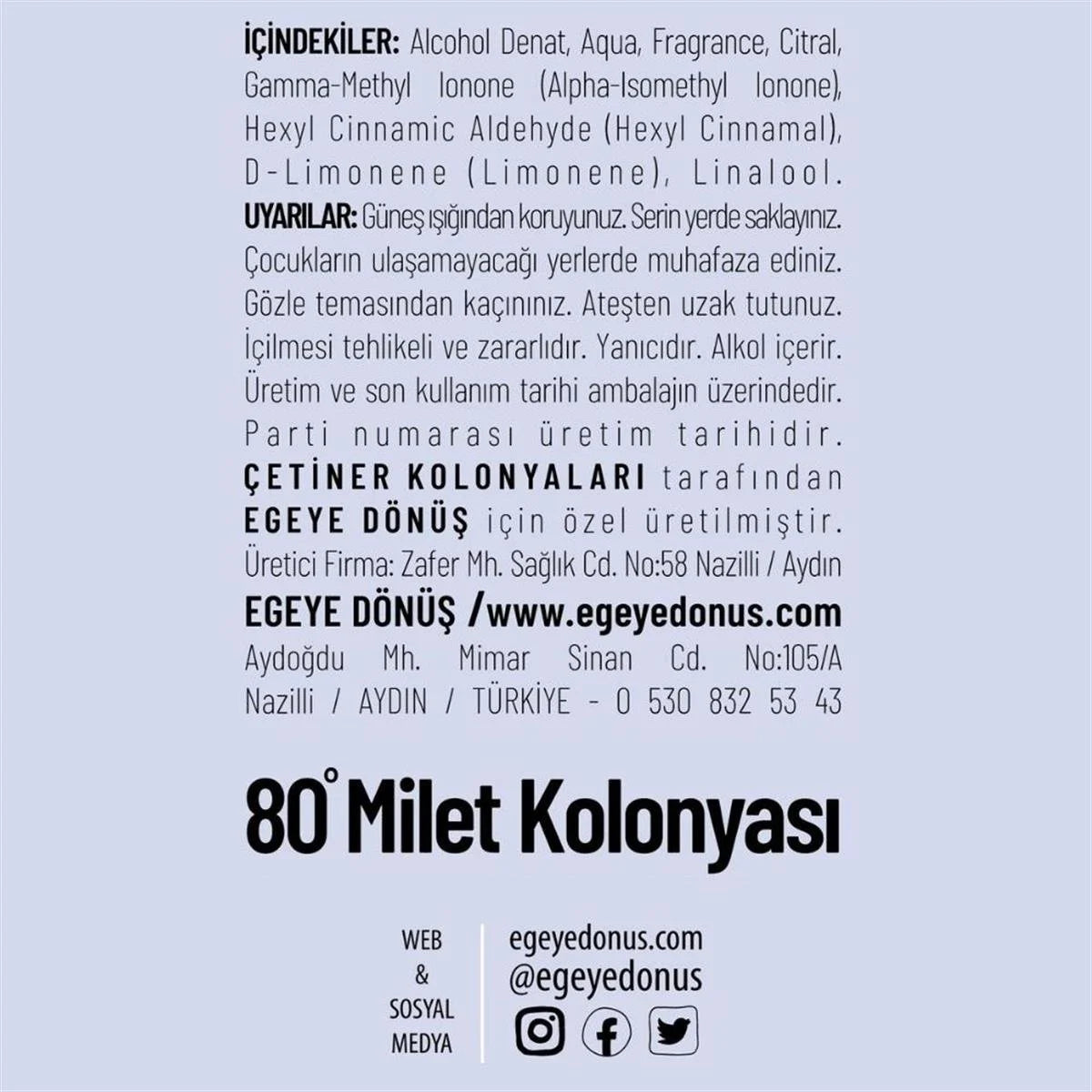 Milet Kolonyası - Sprey