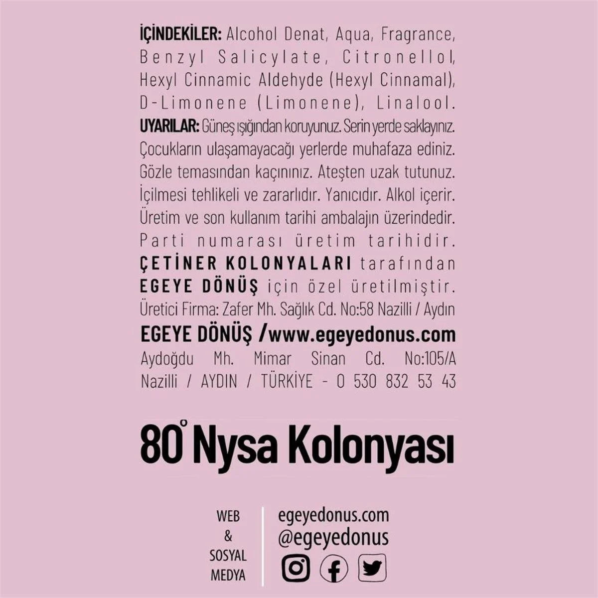 Nysa Kolonyası - Sprey