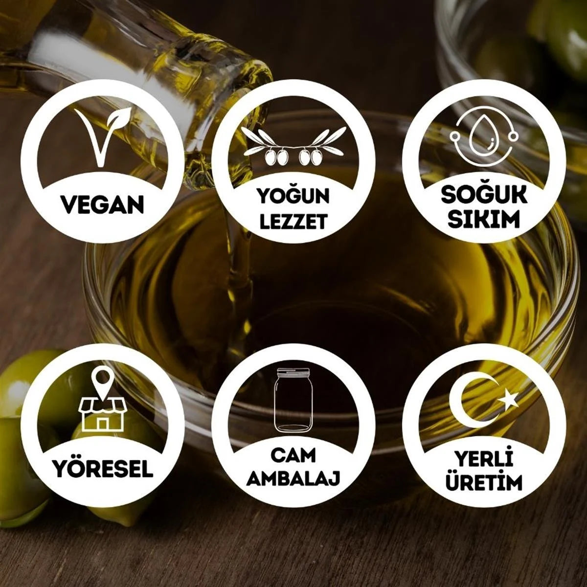 Soğuk Sıkım Zeytinyağı (1 Lt. )